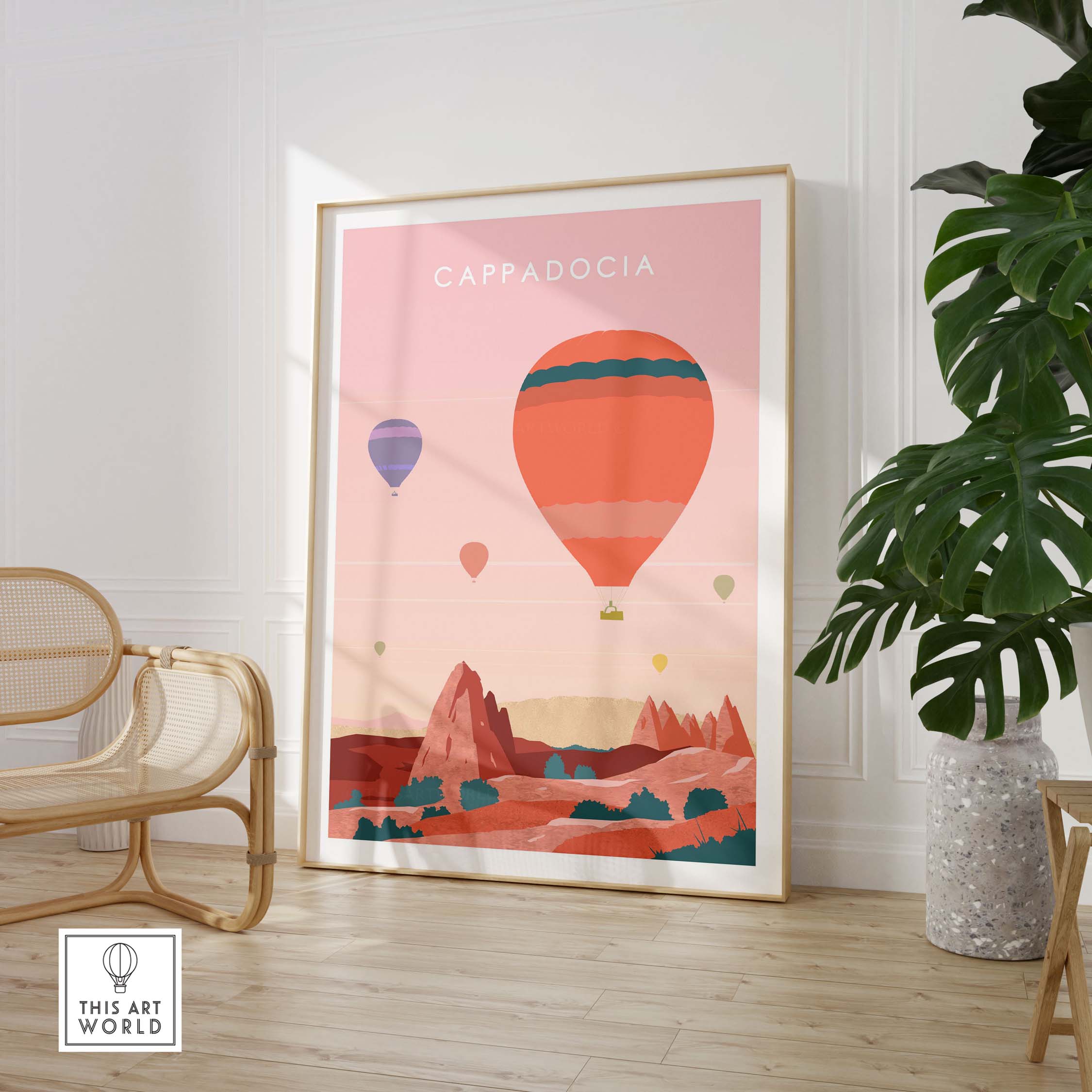 cappadocia print wall art poster