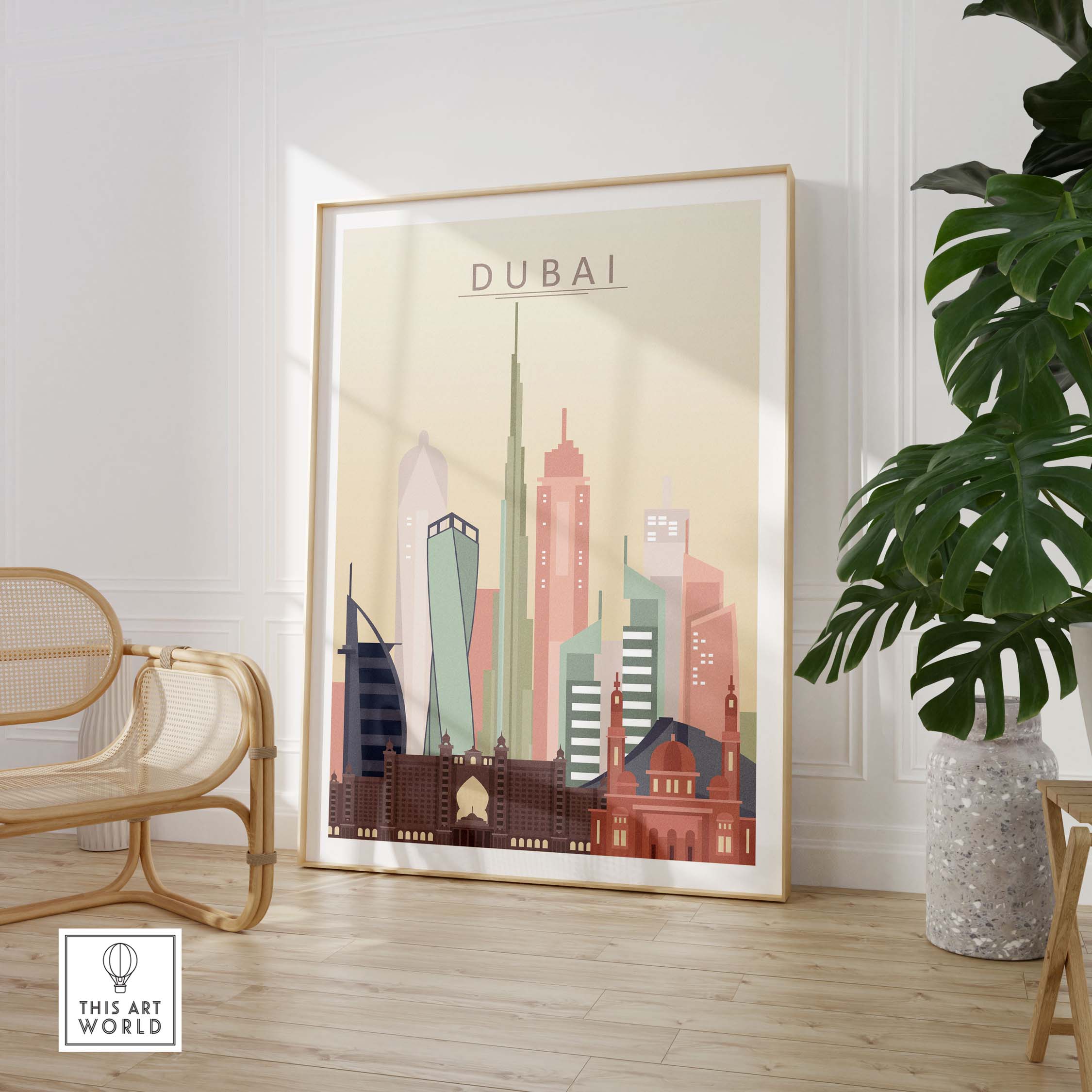 dubai wall art | city skyline print