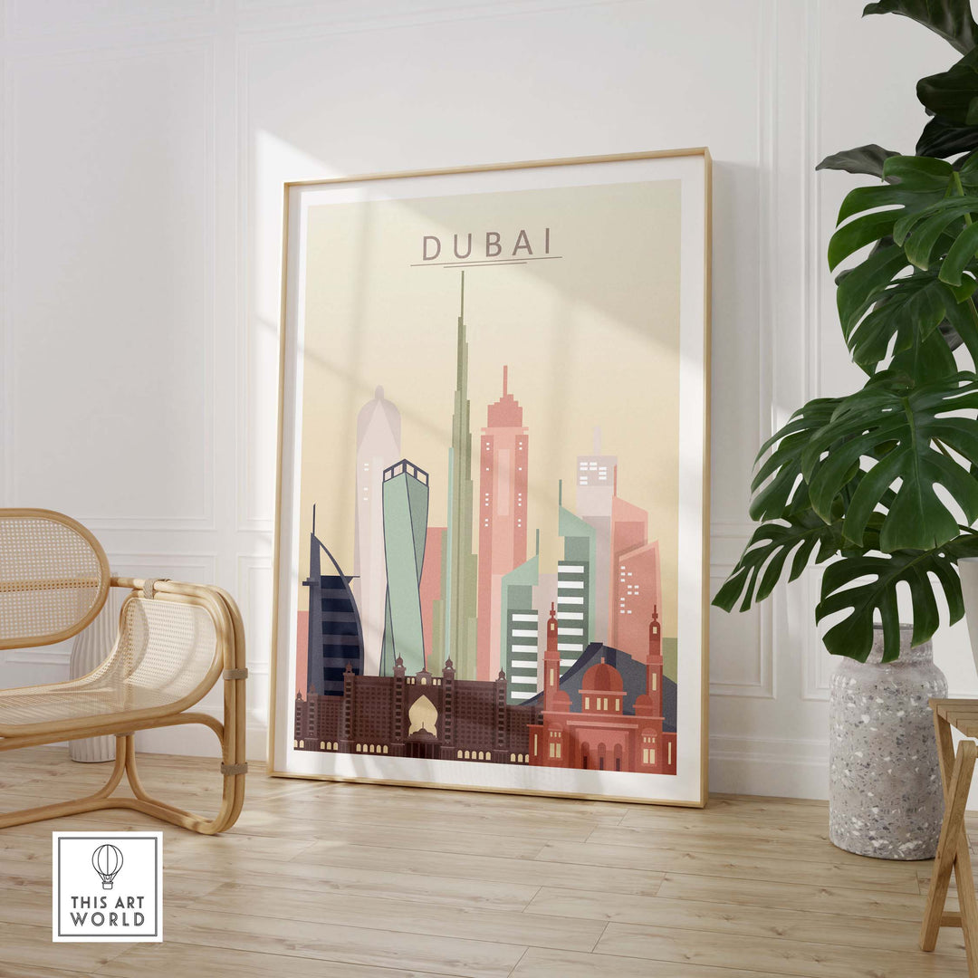 dubai wall art | city skyline print