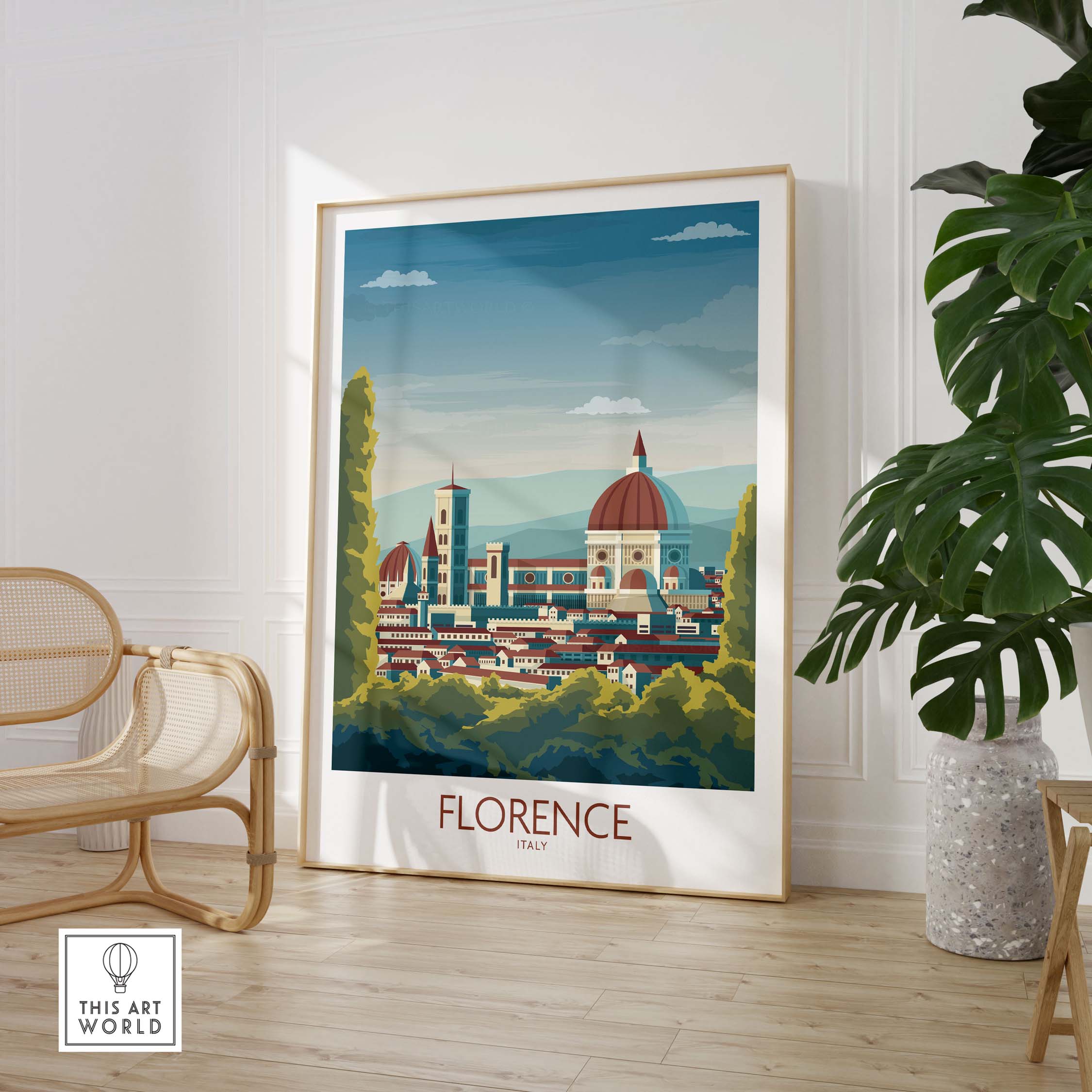 florence poster italy art print