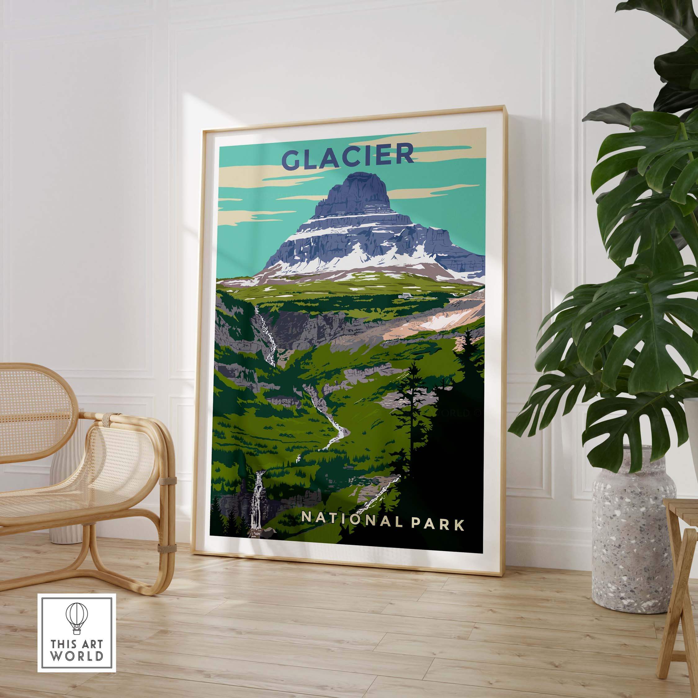 glacier national park print