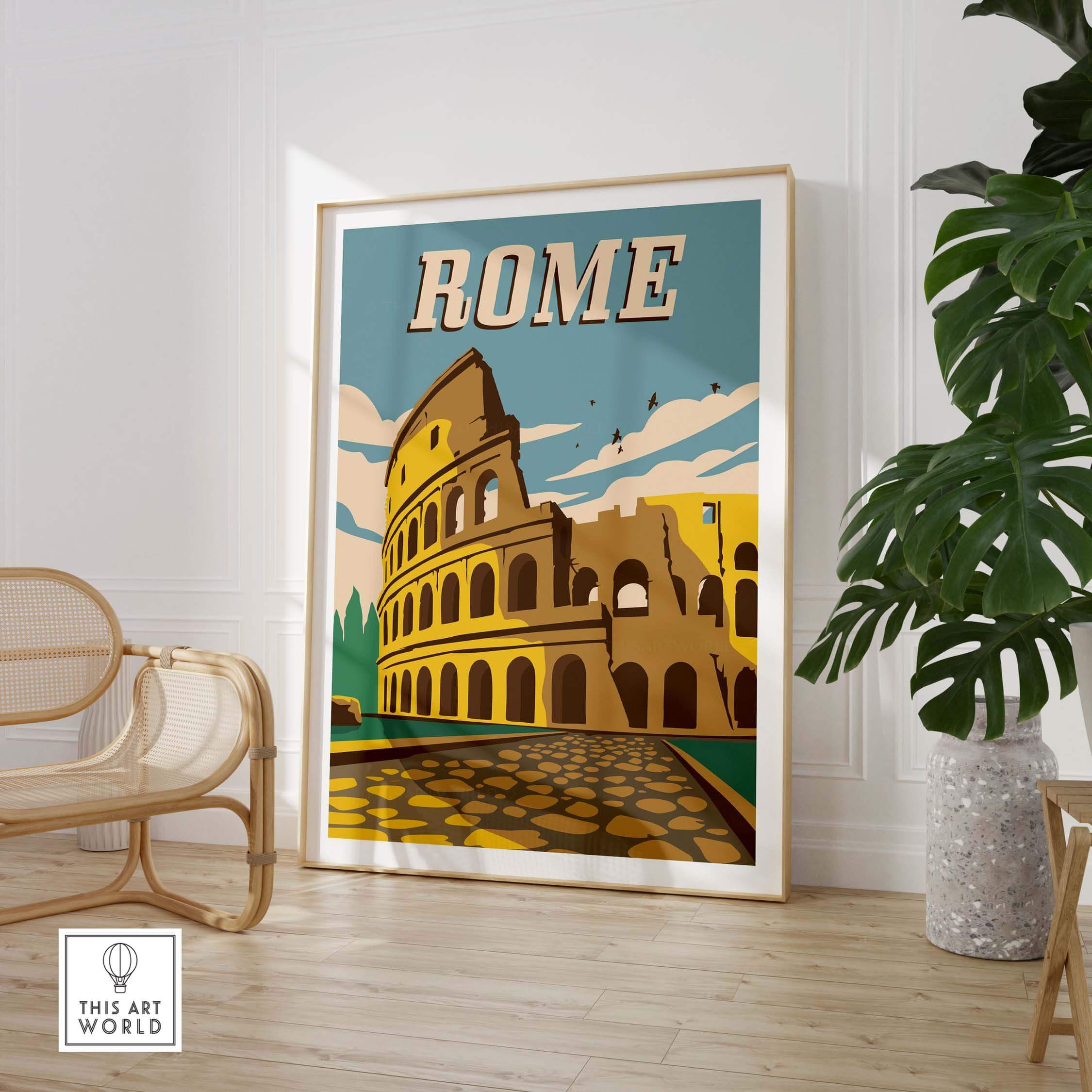 Rome – Large Poster 2024 / A2, A1, A0 Print / Travel Poster / Vintage Print