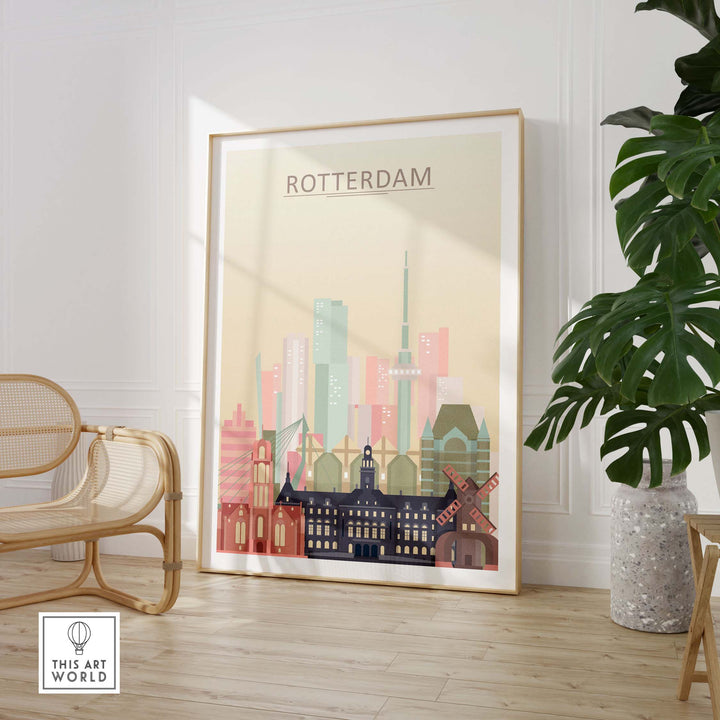 rotterdam skyline print