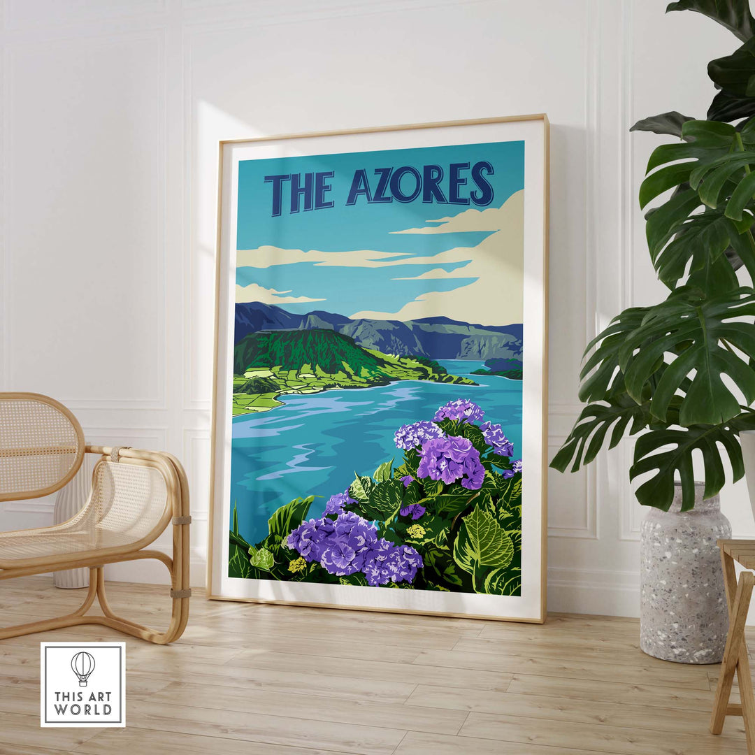 The Azores Travel Poster Print | Portugal