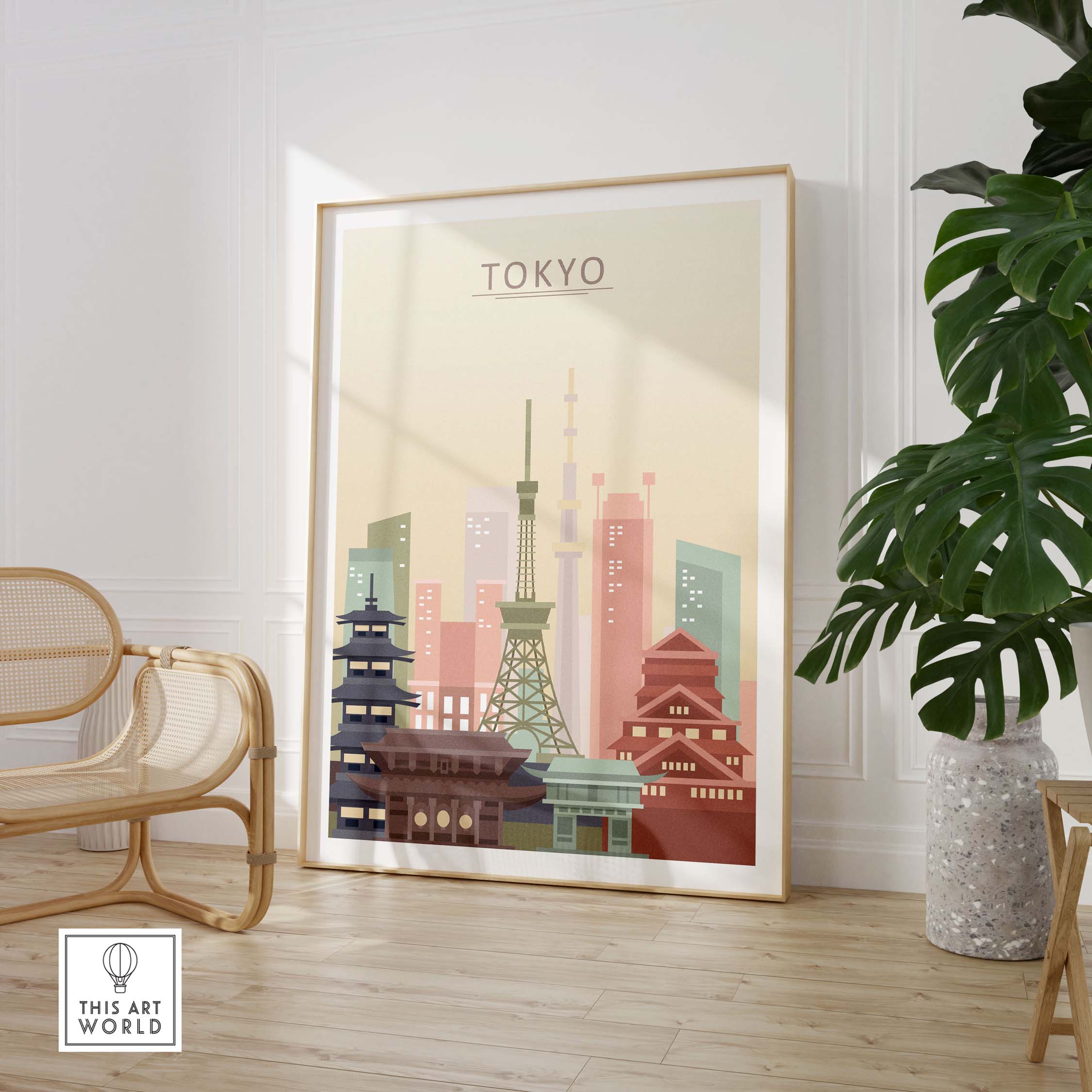 tokyo skyline poster | wall art print