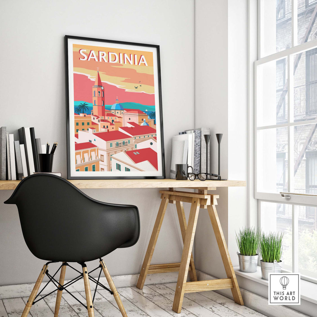 sardinia poster print