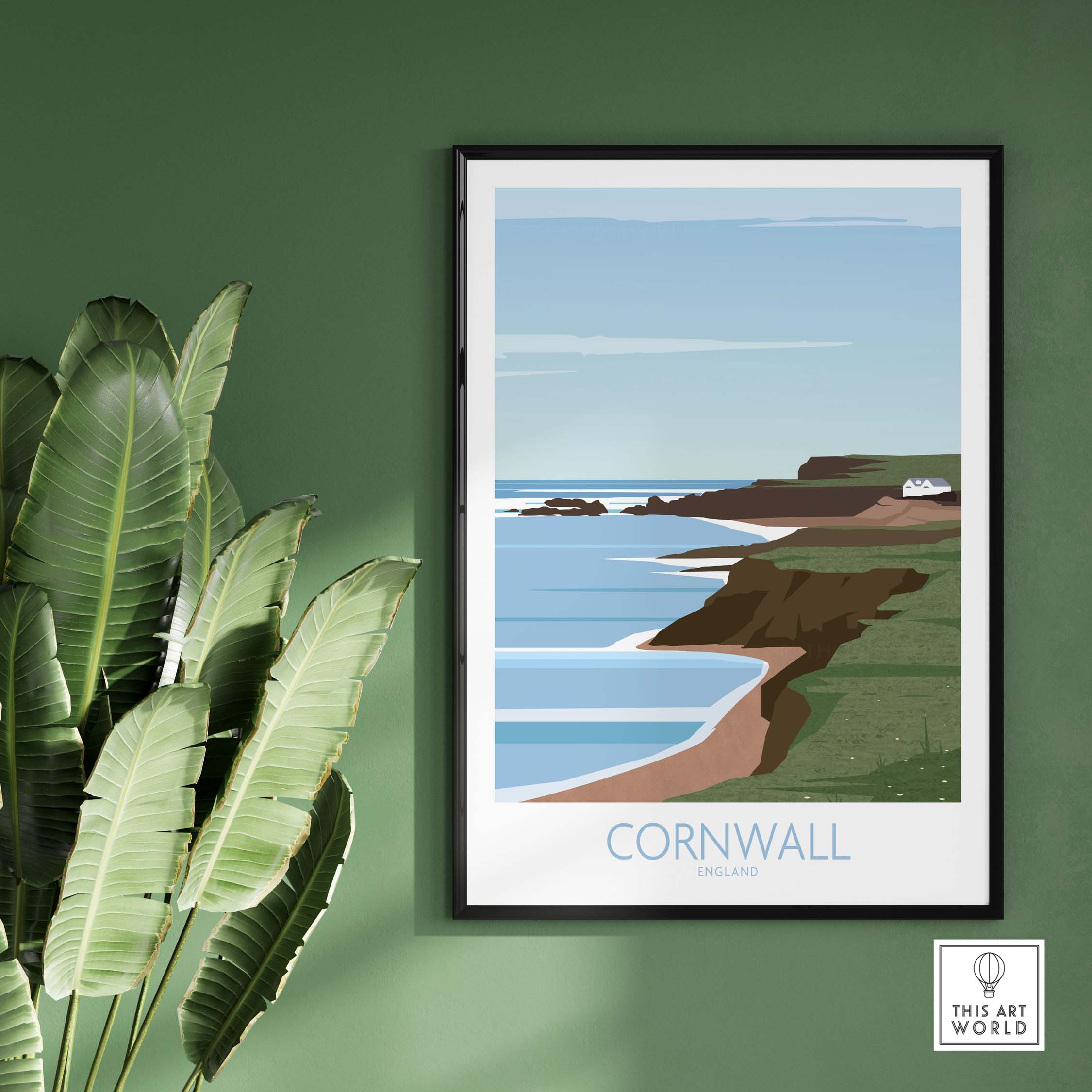cornwall poster print