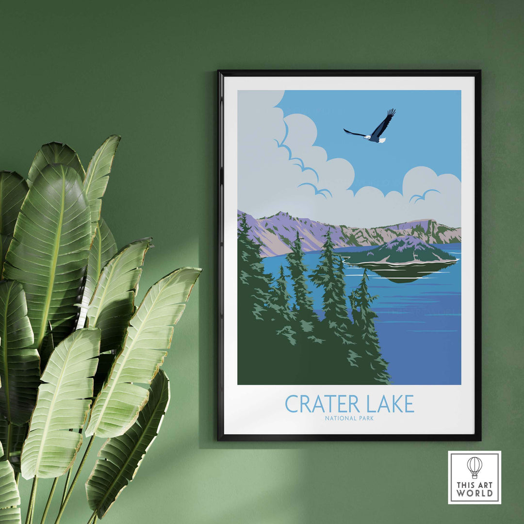 crater lake poster print
