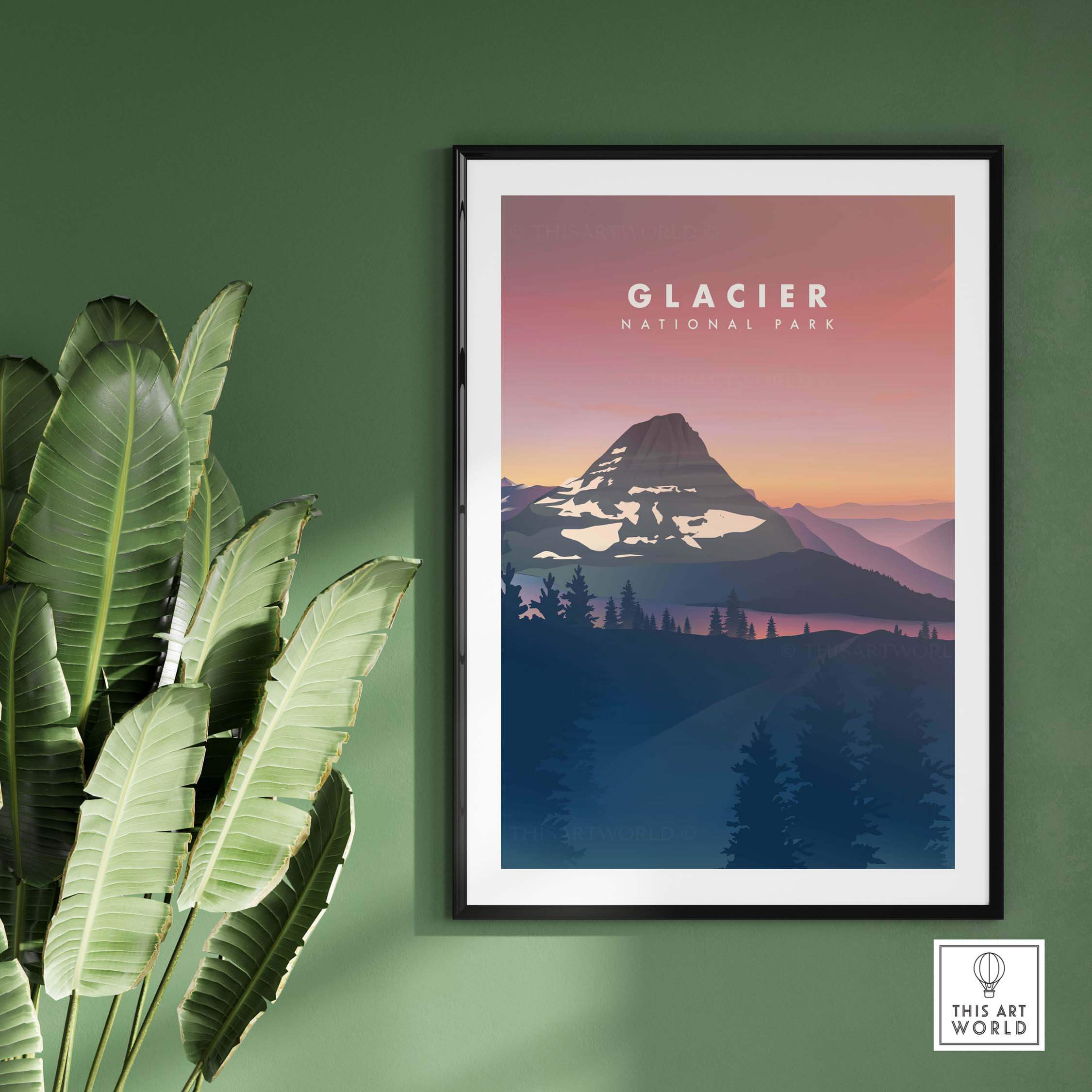 glacier national park art