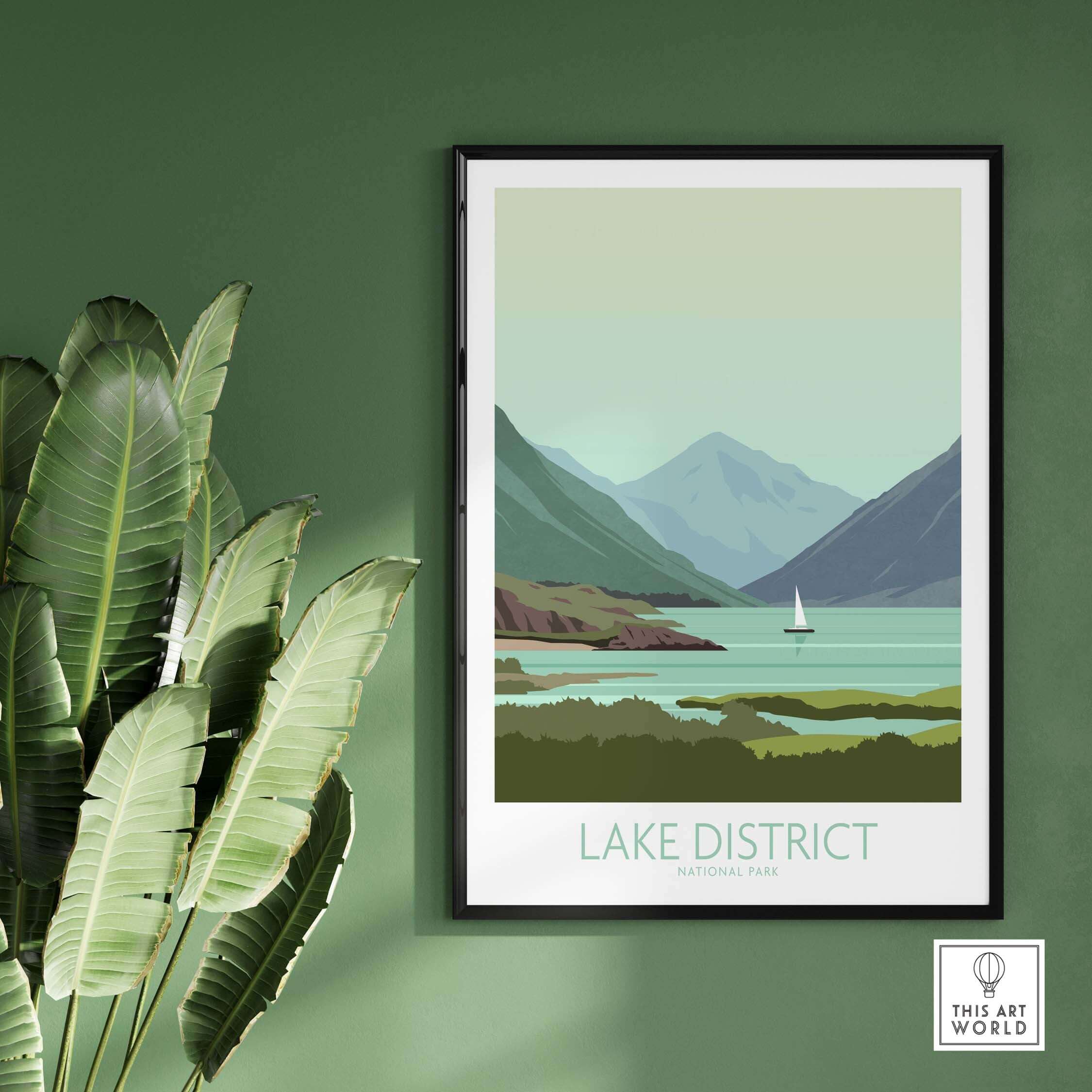 lake district poster print