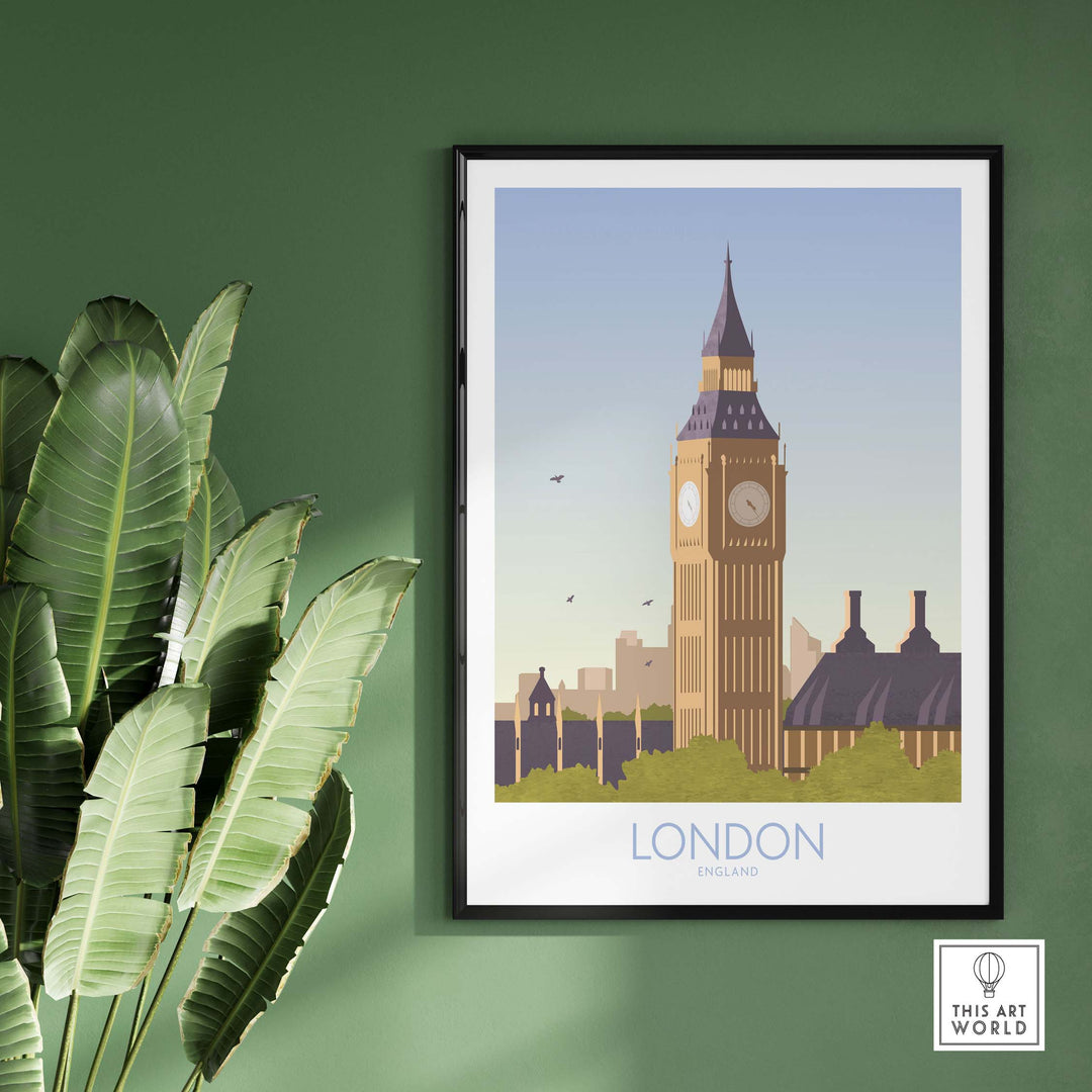london print travel poster
