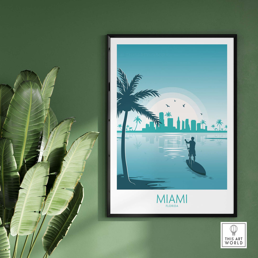 Miami Wall Art Print | Travel Poster