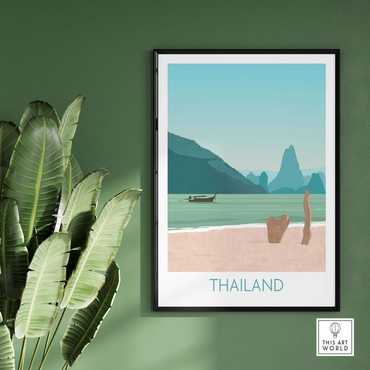 thailand print travel poster