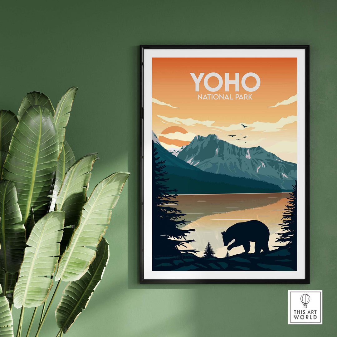 yoho print | national park poster