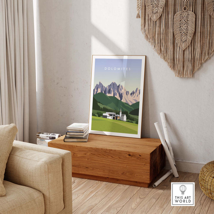 Dolomites Travel Poster Print | This Art World