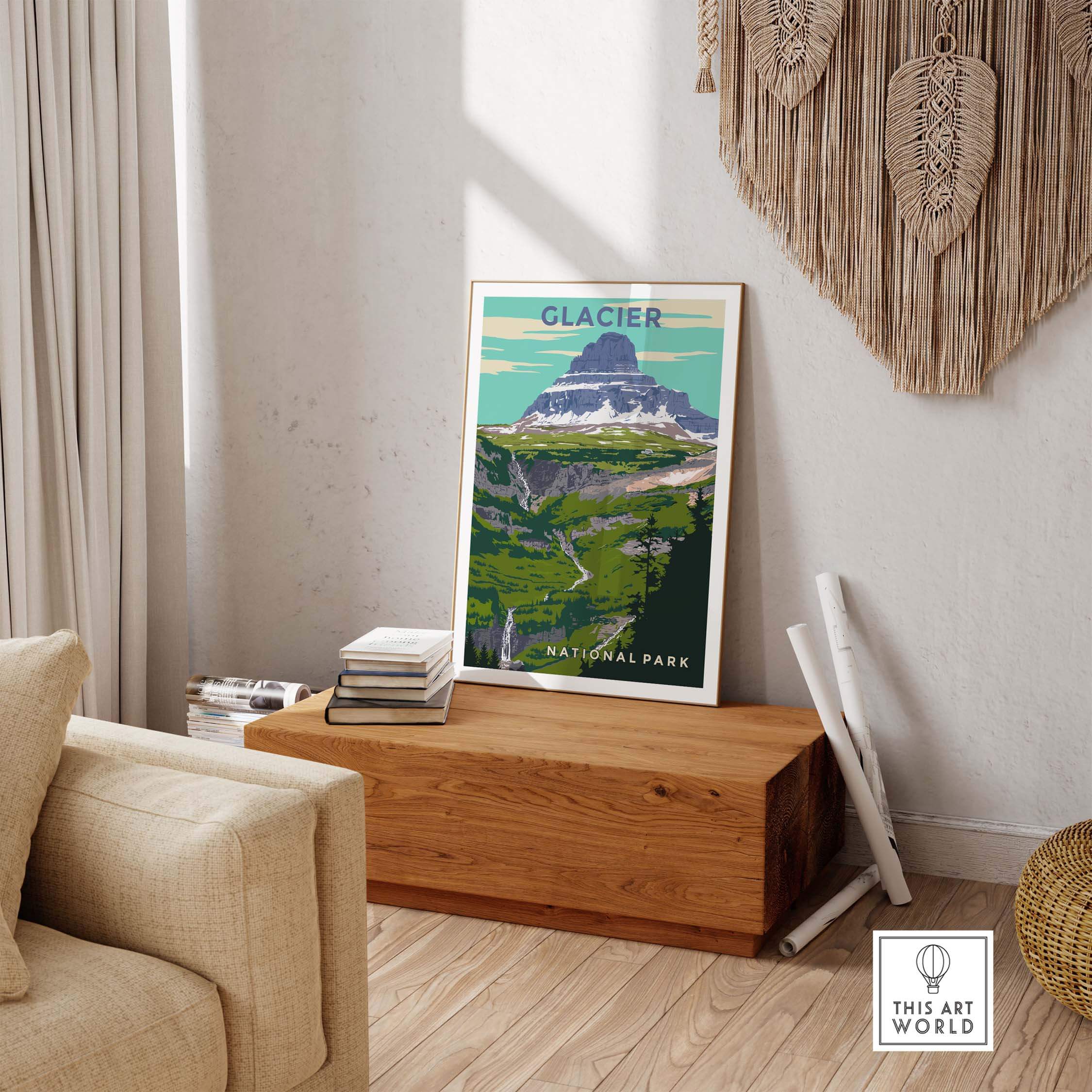 glacier national park print