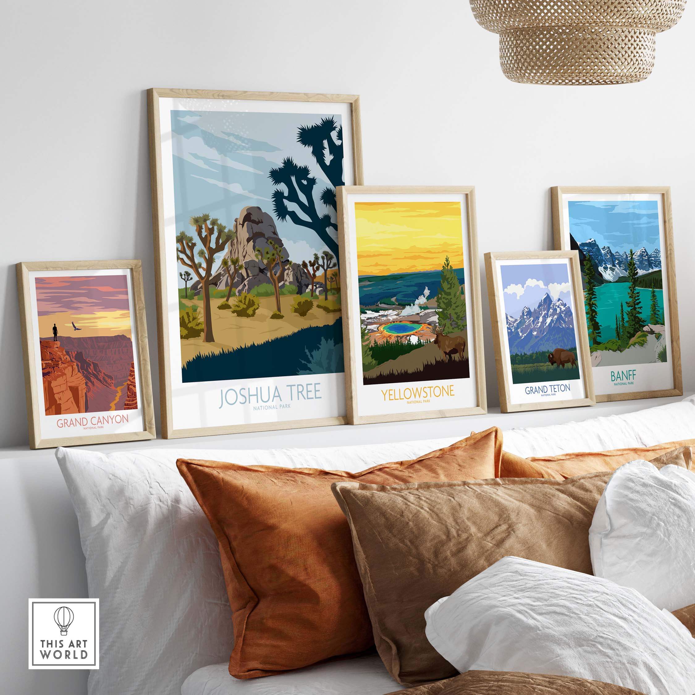 joshua tree park poster print