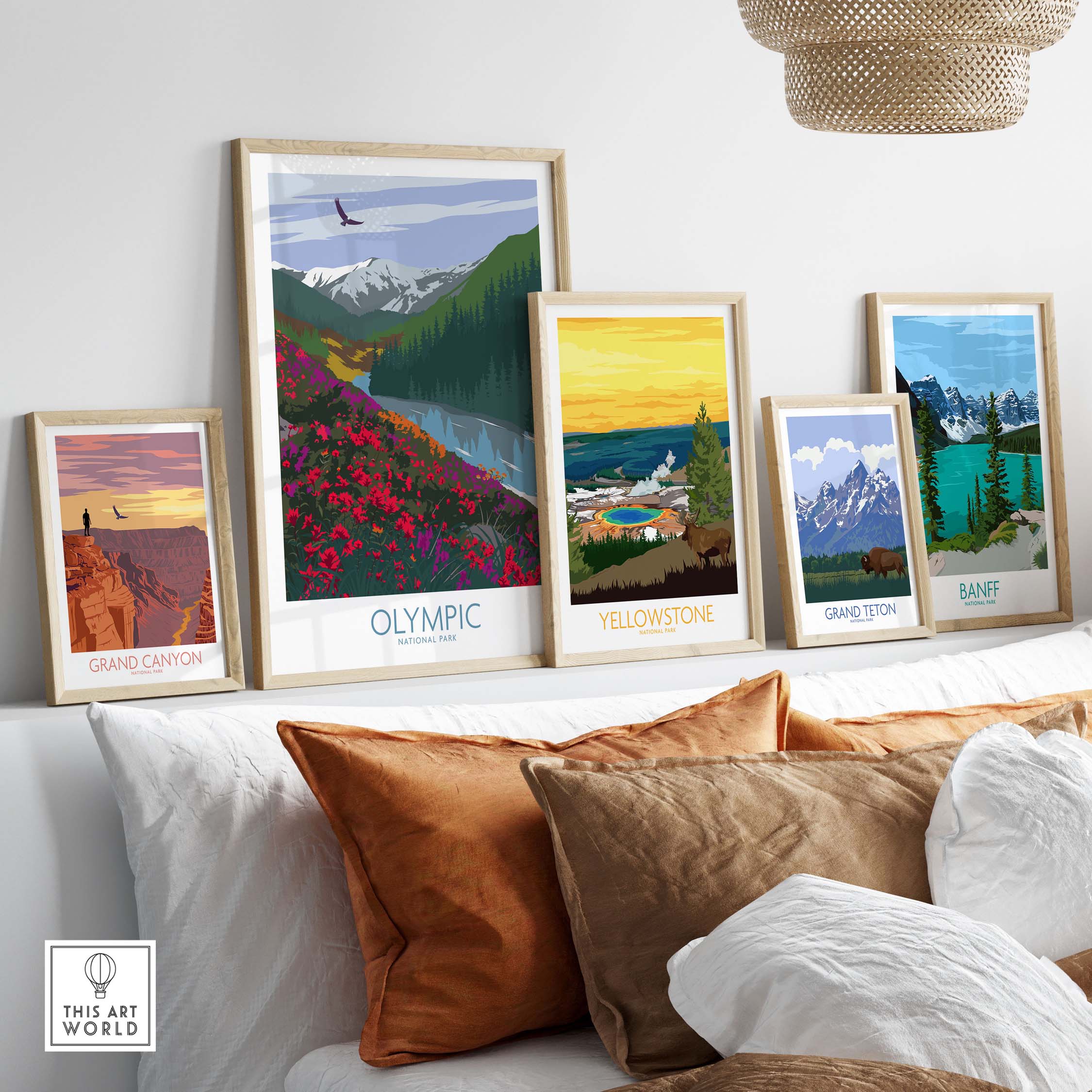 olympic national park poster | art print