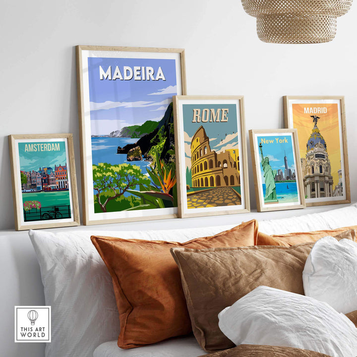 Madeira Travel Poster Print | Portugal