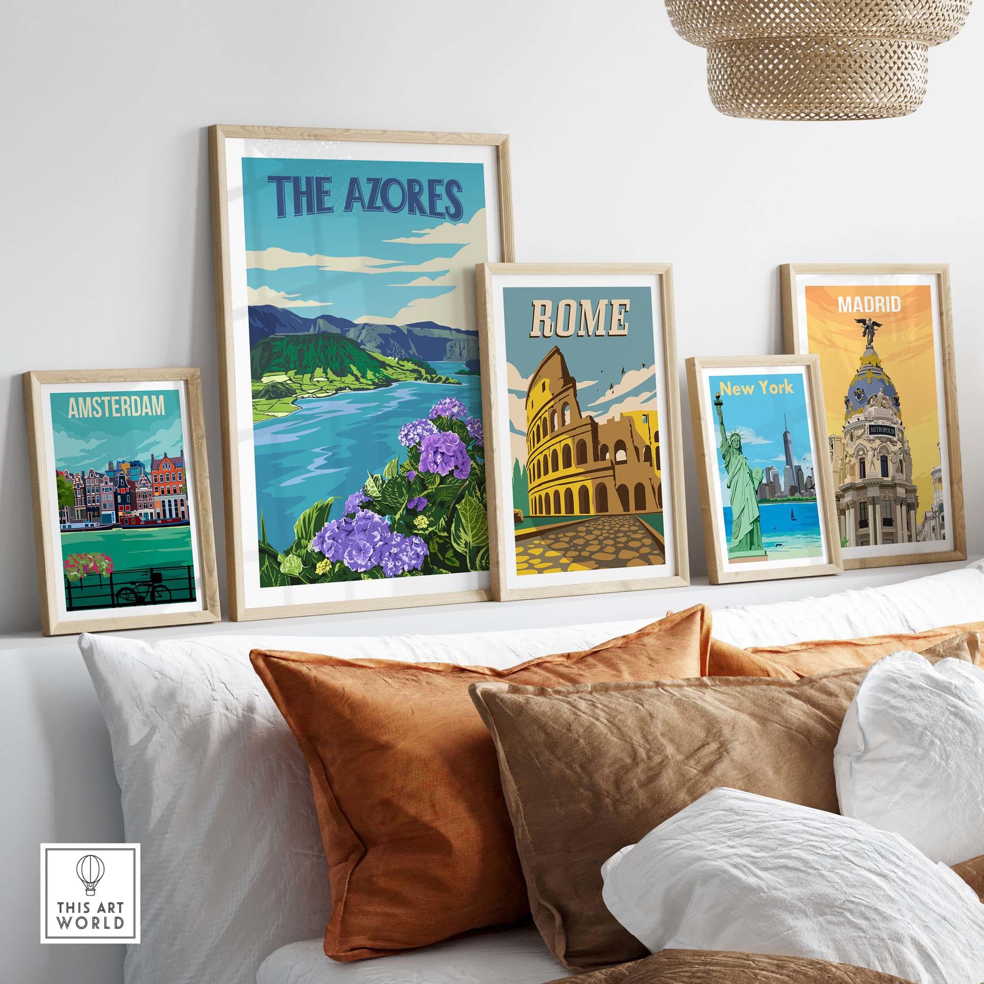 The Azores Travel Poster Print | Portugal – This Art World