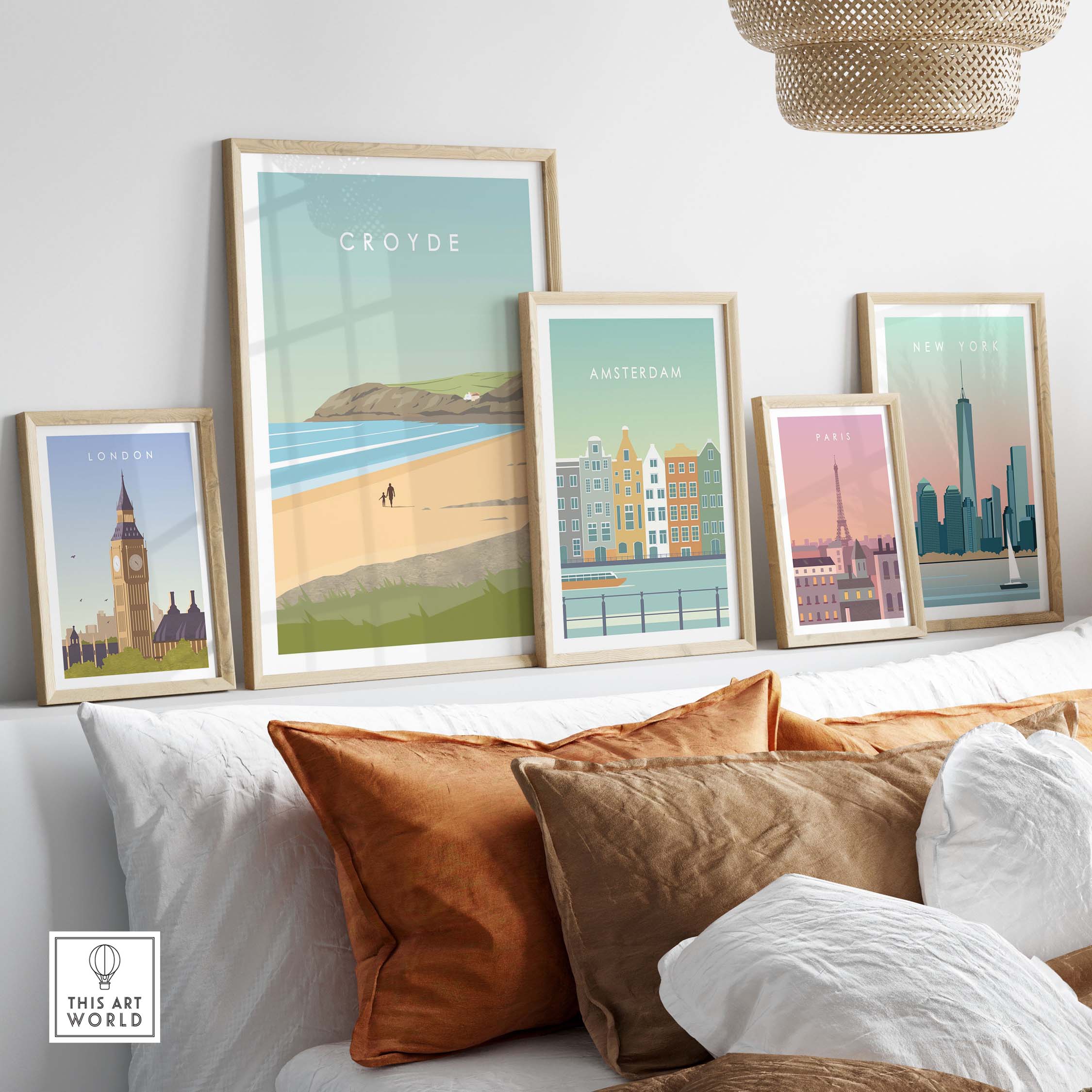 croyde poster print wall art