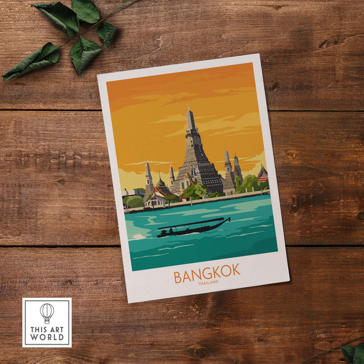bangkok travel poster