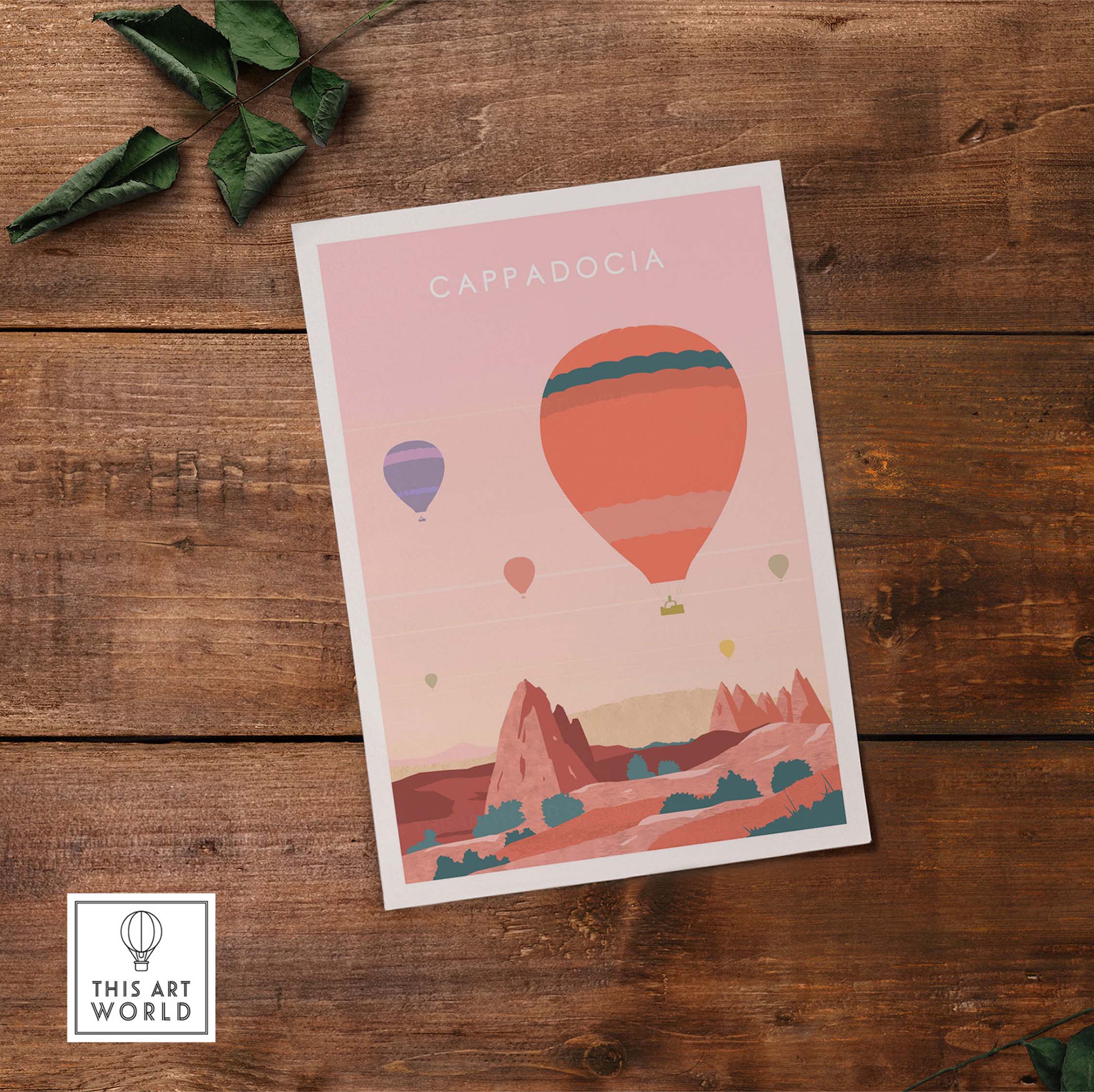 cappadocia print wall art poster