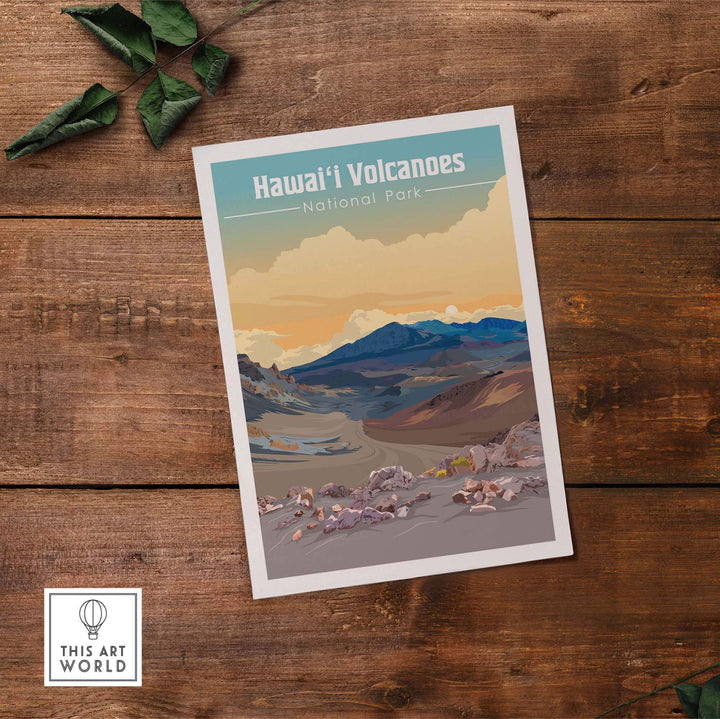 Hawai'i Volcanoes Poster | National Park Print