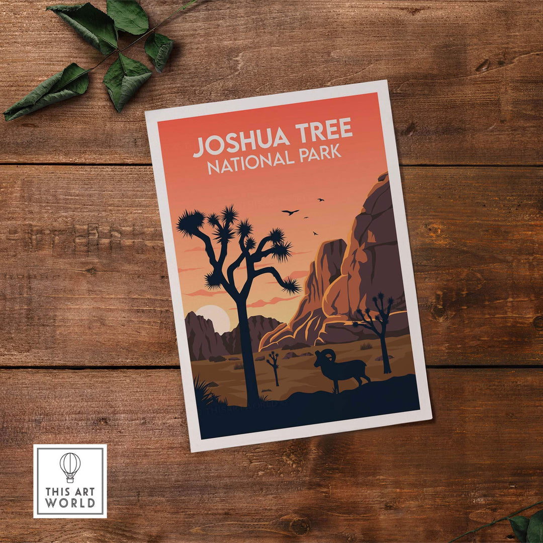 joshua tree print | national park poster