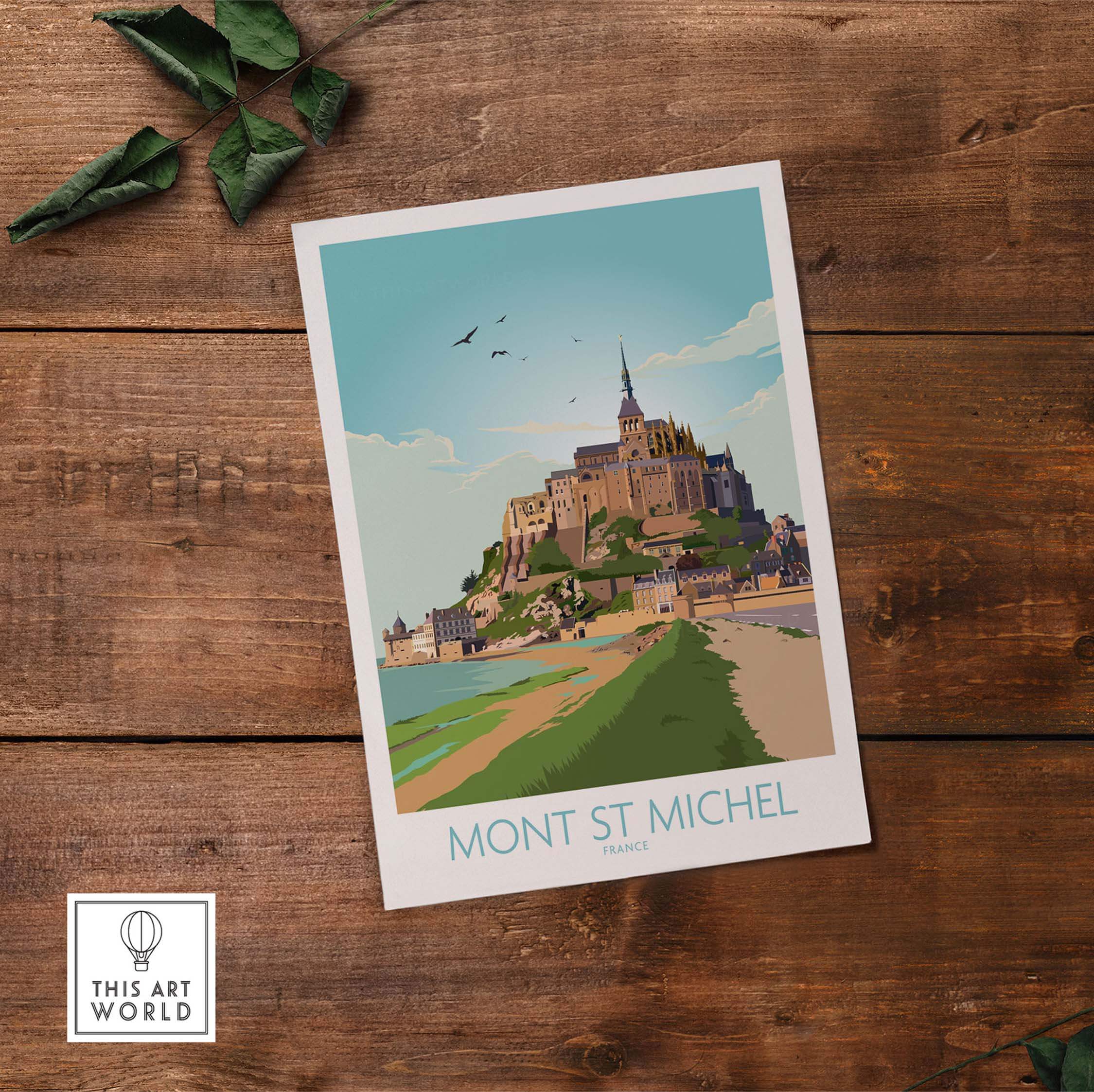 Mont Saint Michel Print - Stunning Wall Art – This Art World