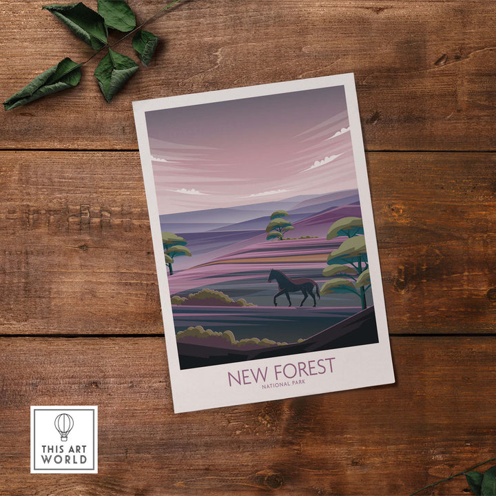 new forest national park poster | art print