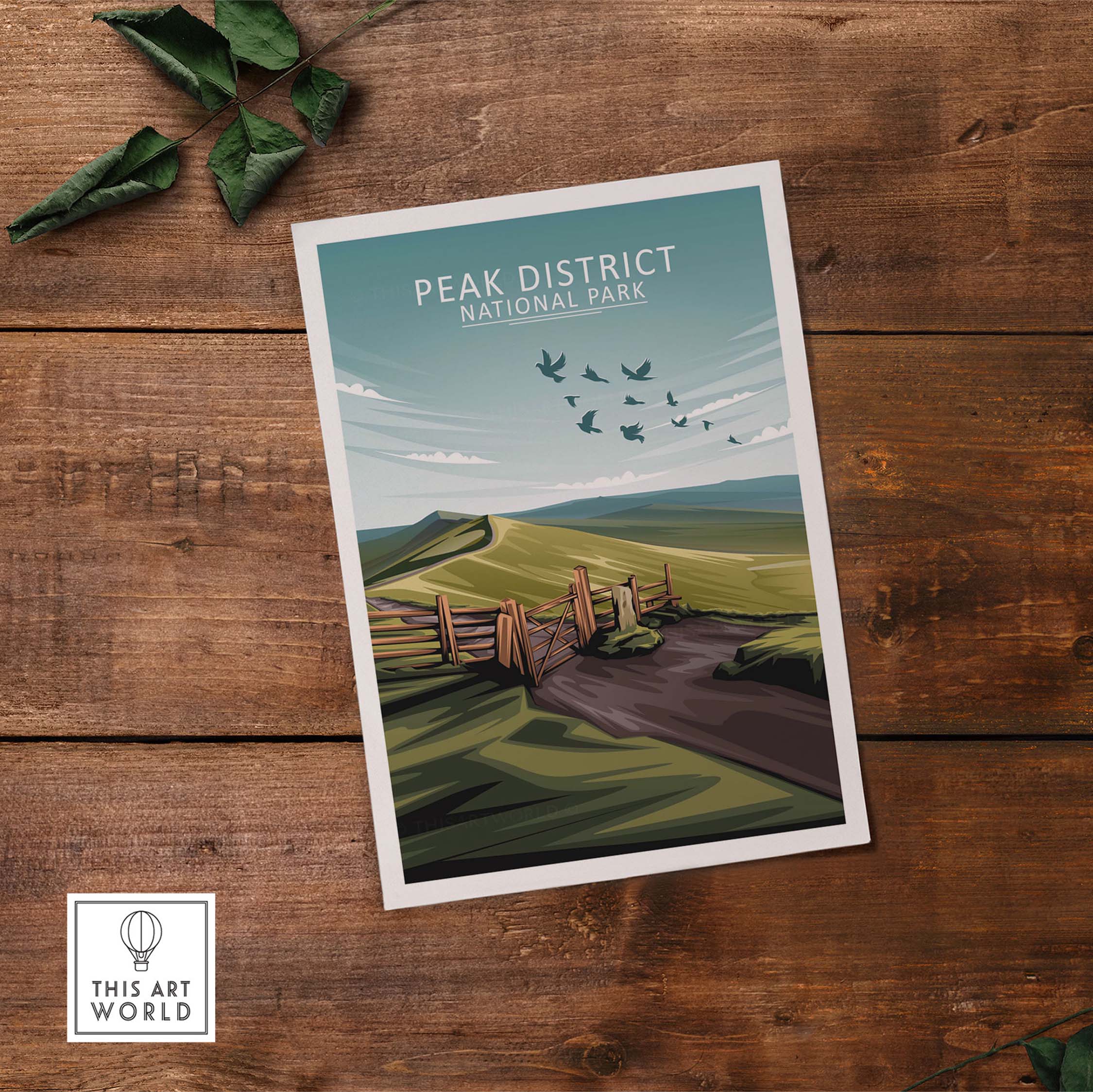 peak district poster | national park print