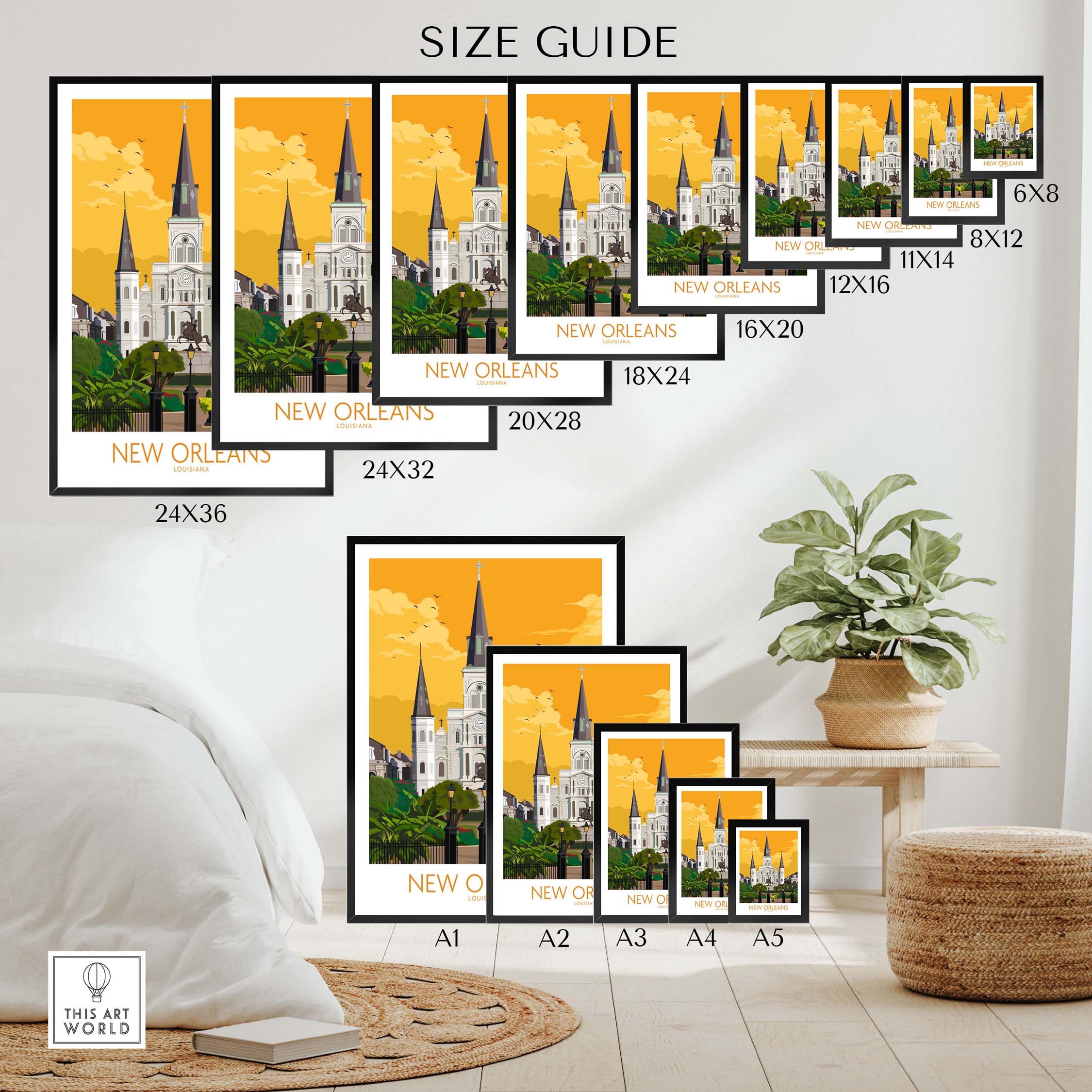 New Orleans Poster - Vintage Louisiana Wall Art – This Art World