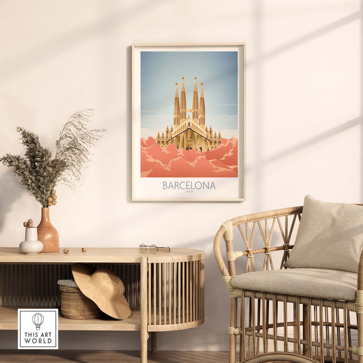 barcelona wall art print