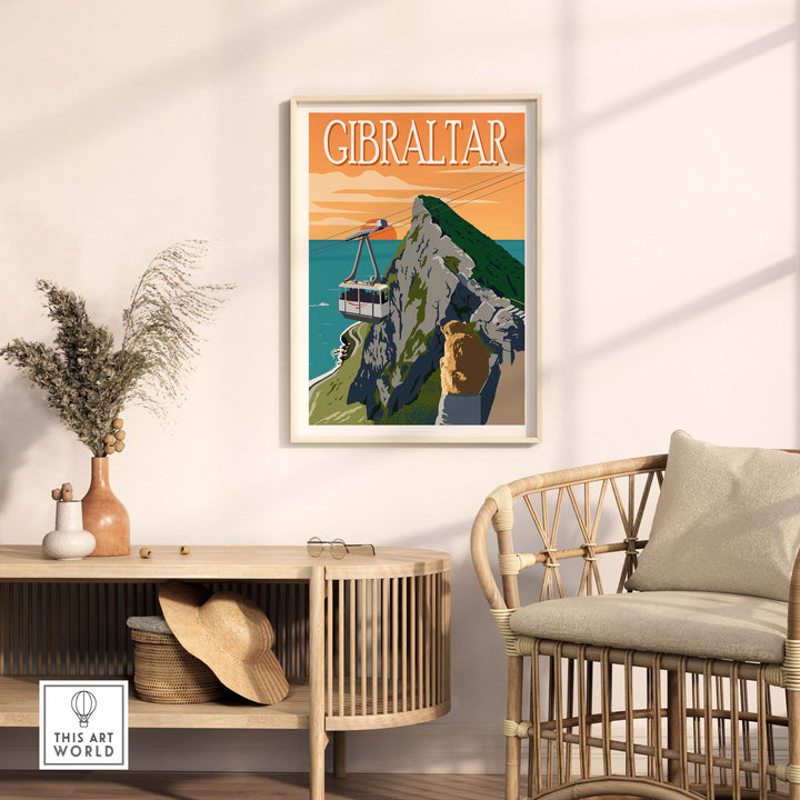 gibraltar print | travel poster