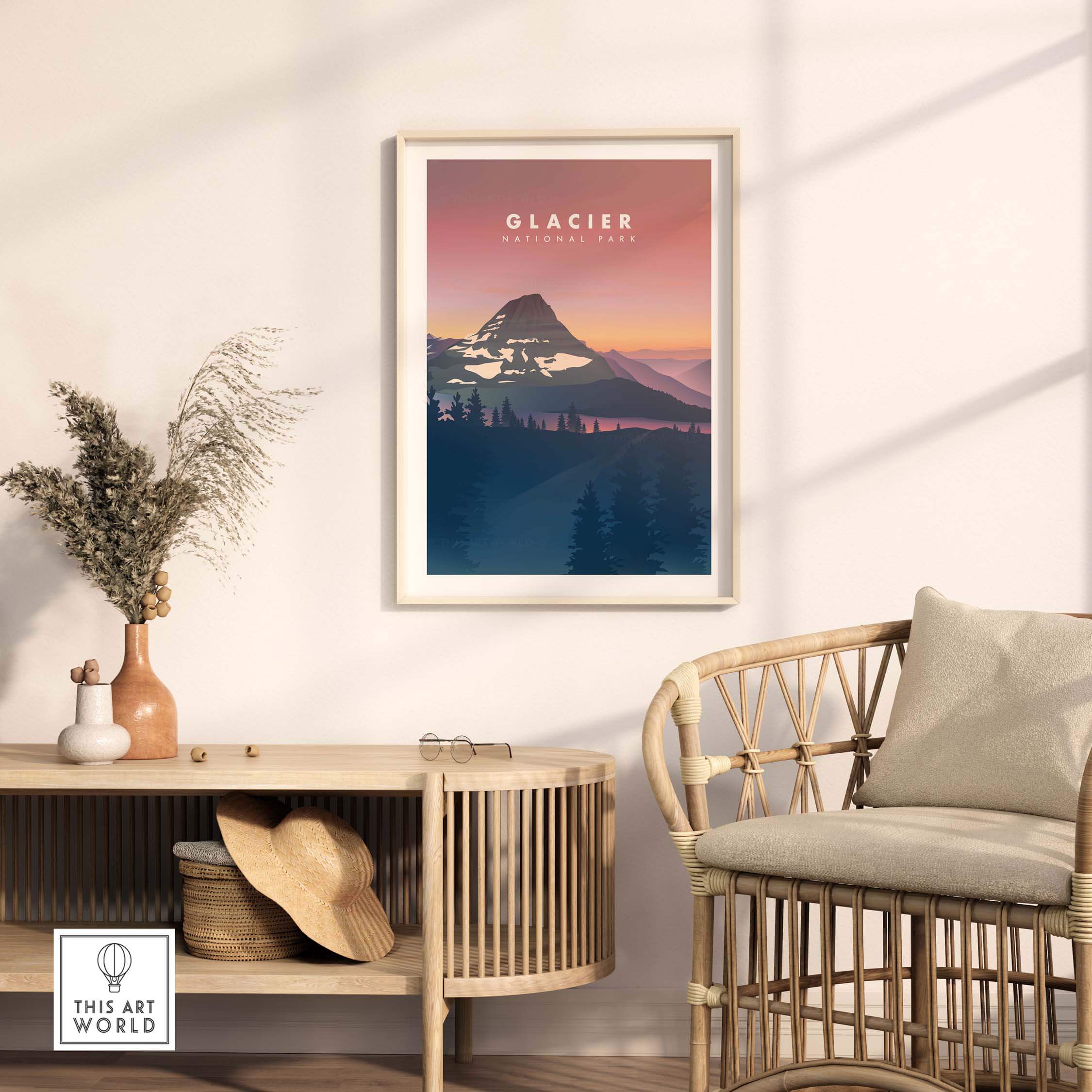 glacier national park art