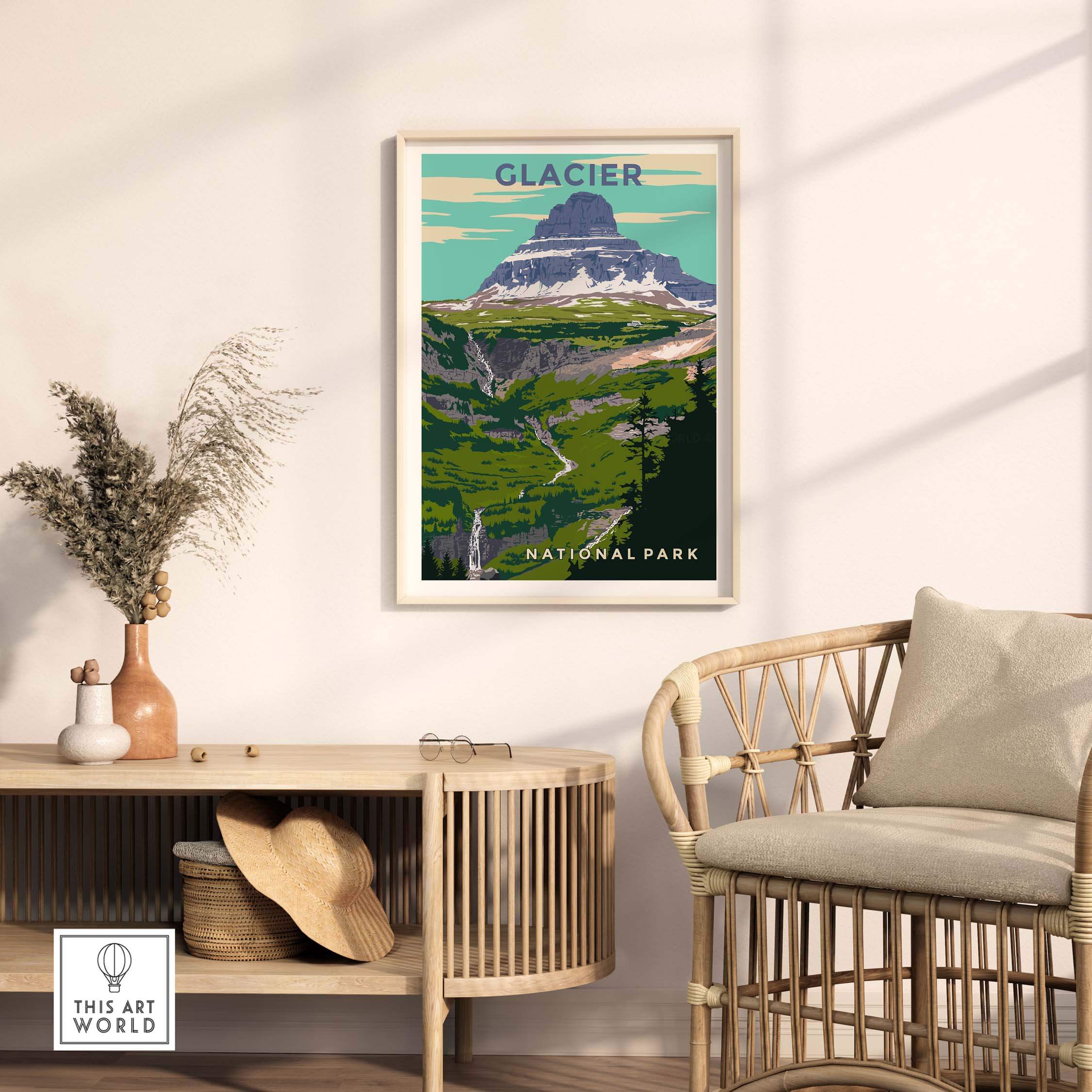glacier national park print
