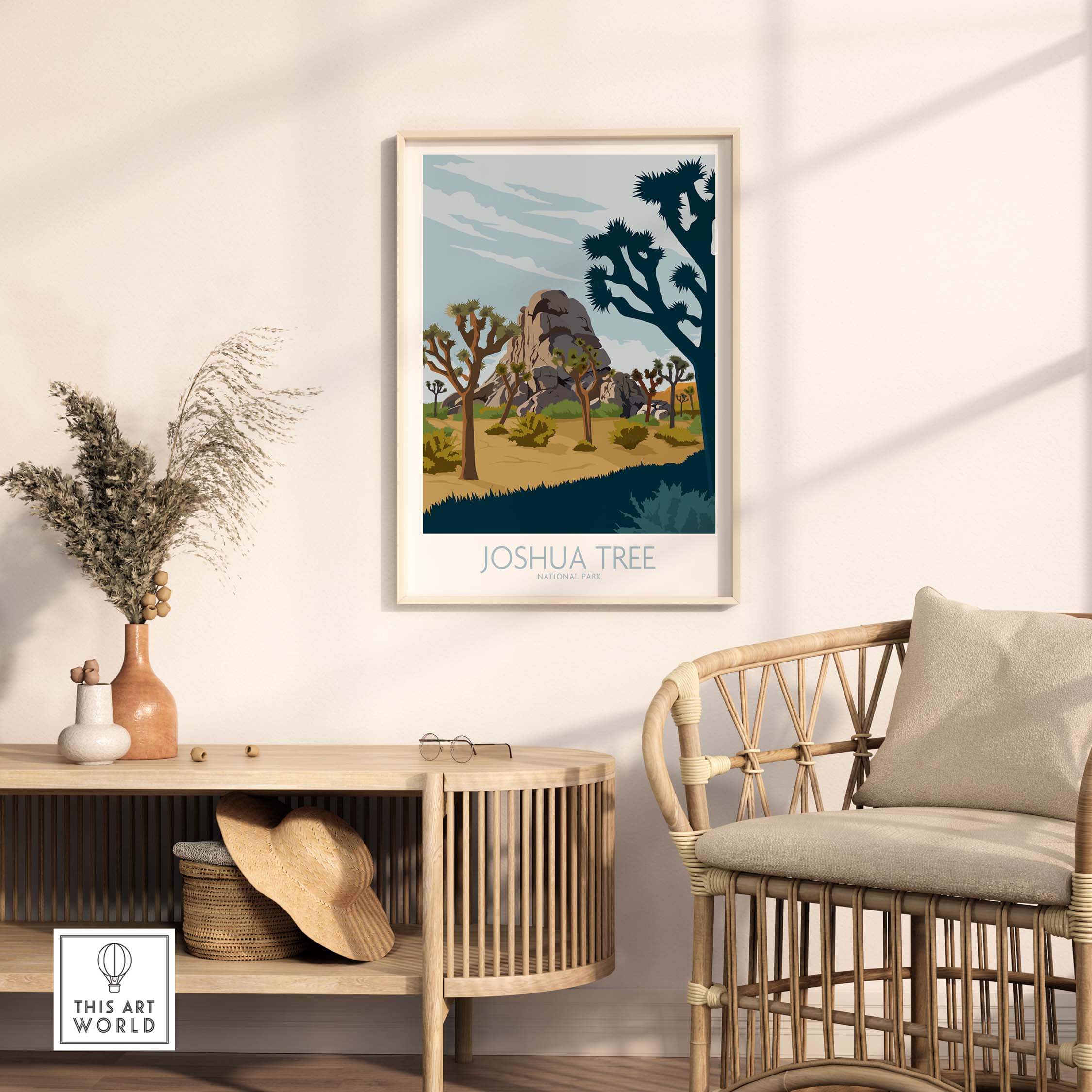 joshua tree park poster print