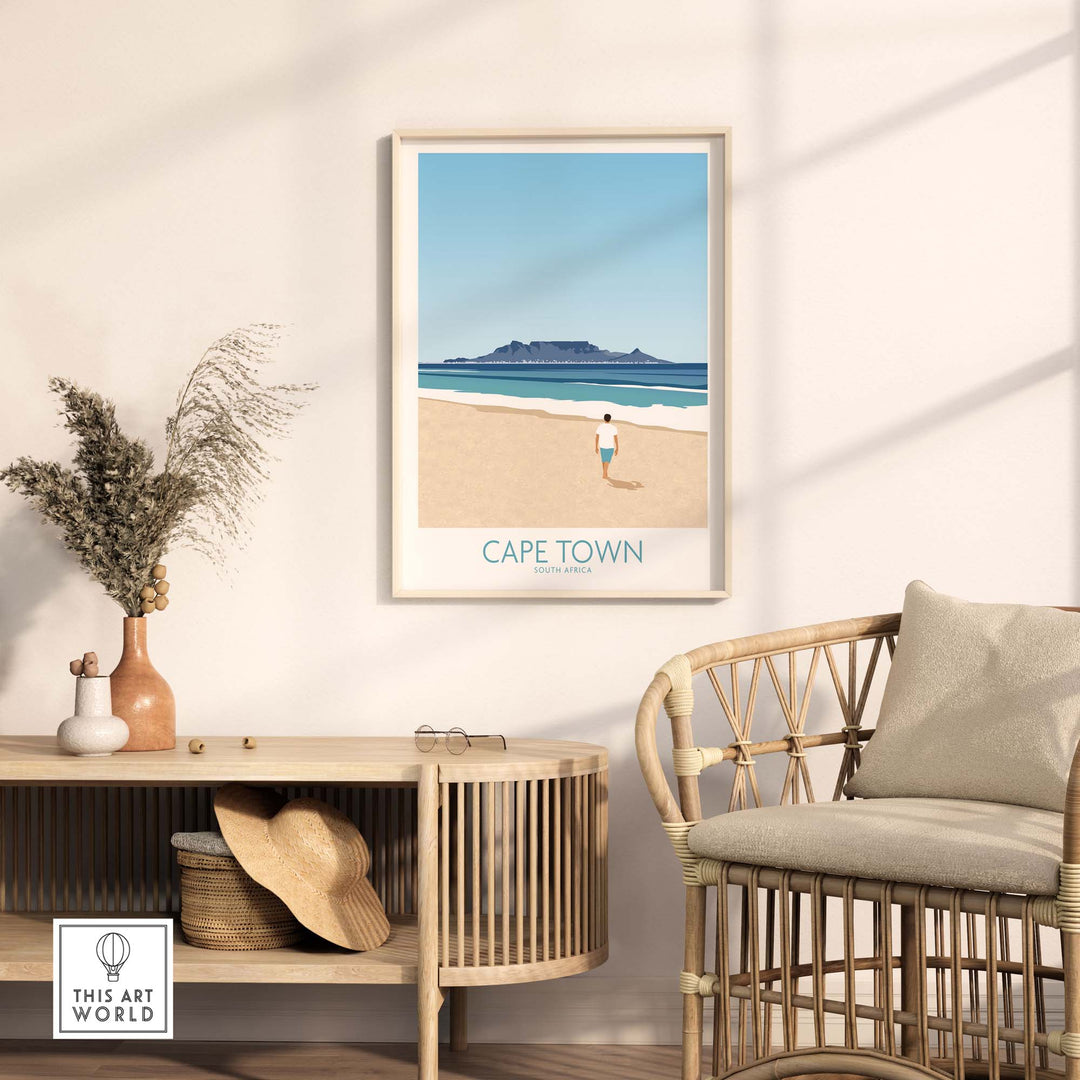 Cape Town Wall Art Print | South Africa Poster