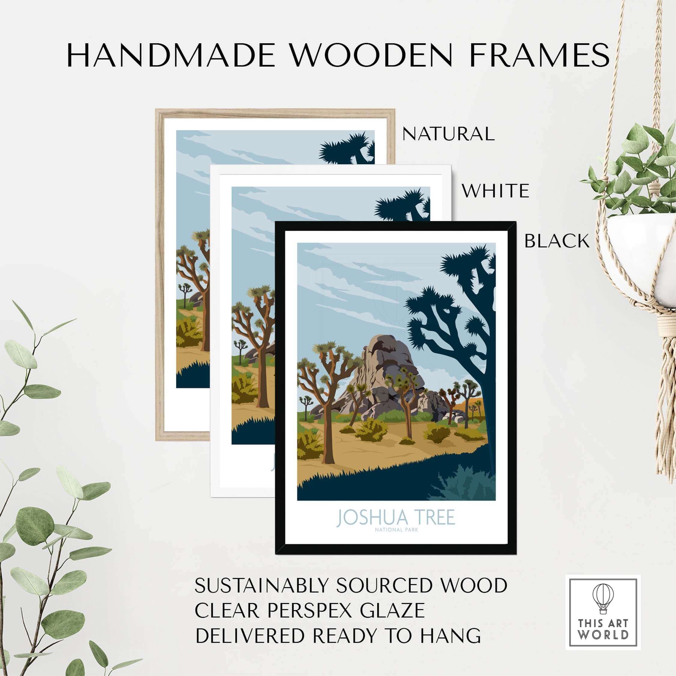 joshua tree park poster print
