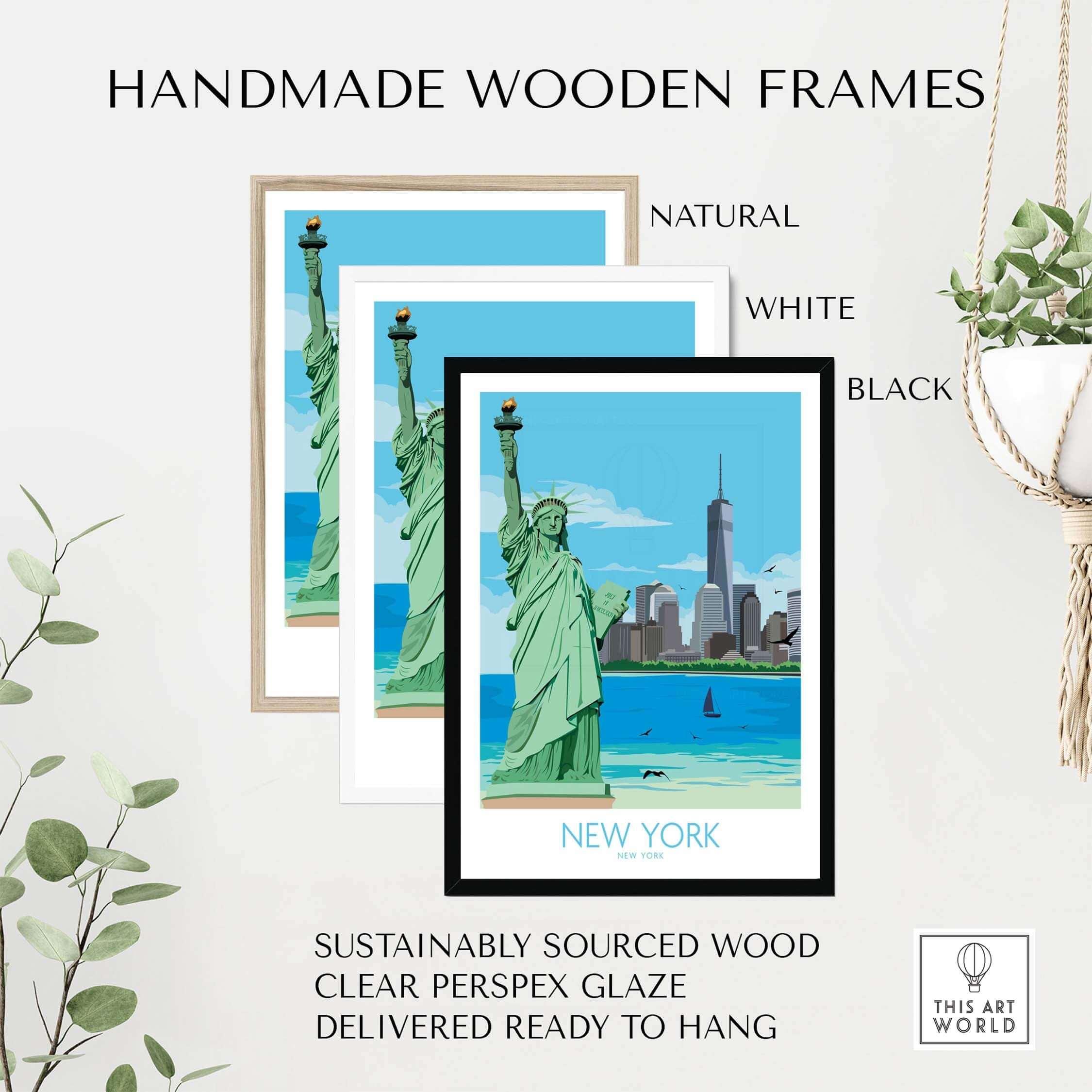New York City Poster - Statue of Liberty Wall Art | This Art World
