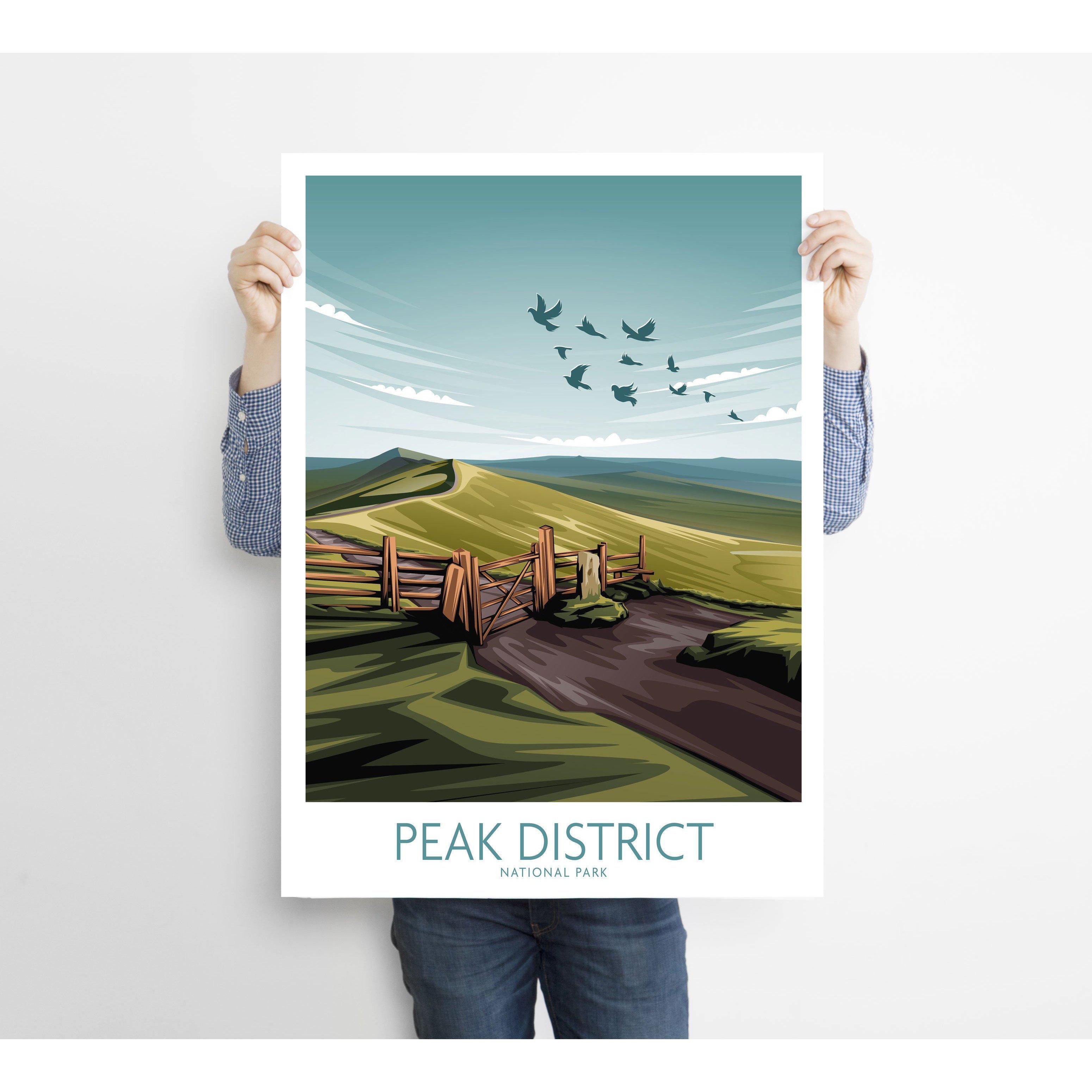 peak district national park poster | art print